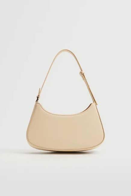 Light Beige Rigid Baguette Bag, Women, , large image number 0