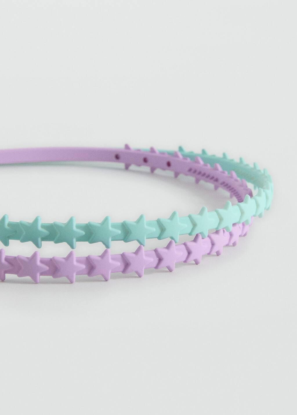 TURQUOISE - AQUA Headband 2 pack, Kids Girl, Turquoise - Aqua, large image number 0