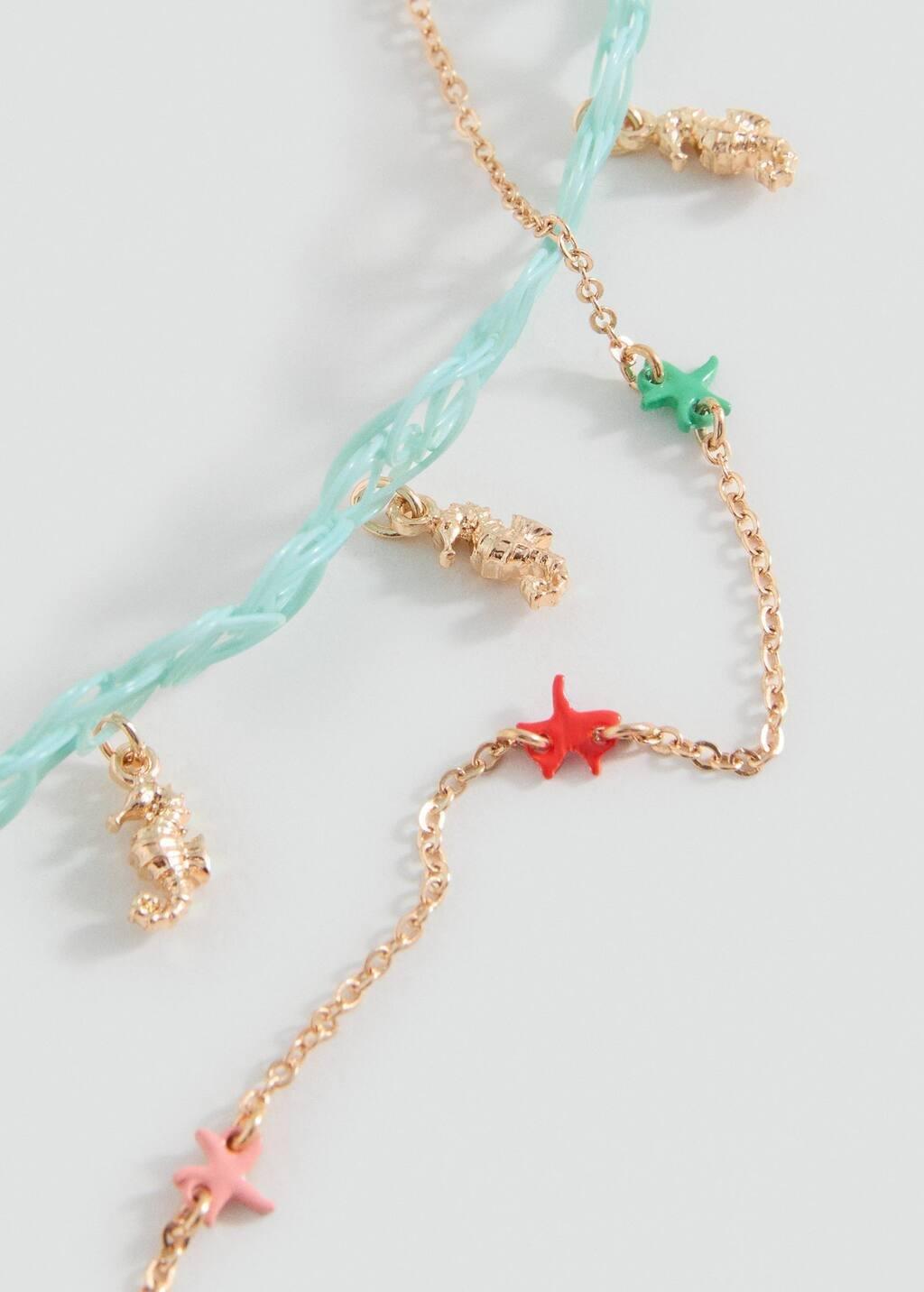 Green Combined Necklace Pack, Turquoise - Aqua, large image number 0