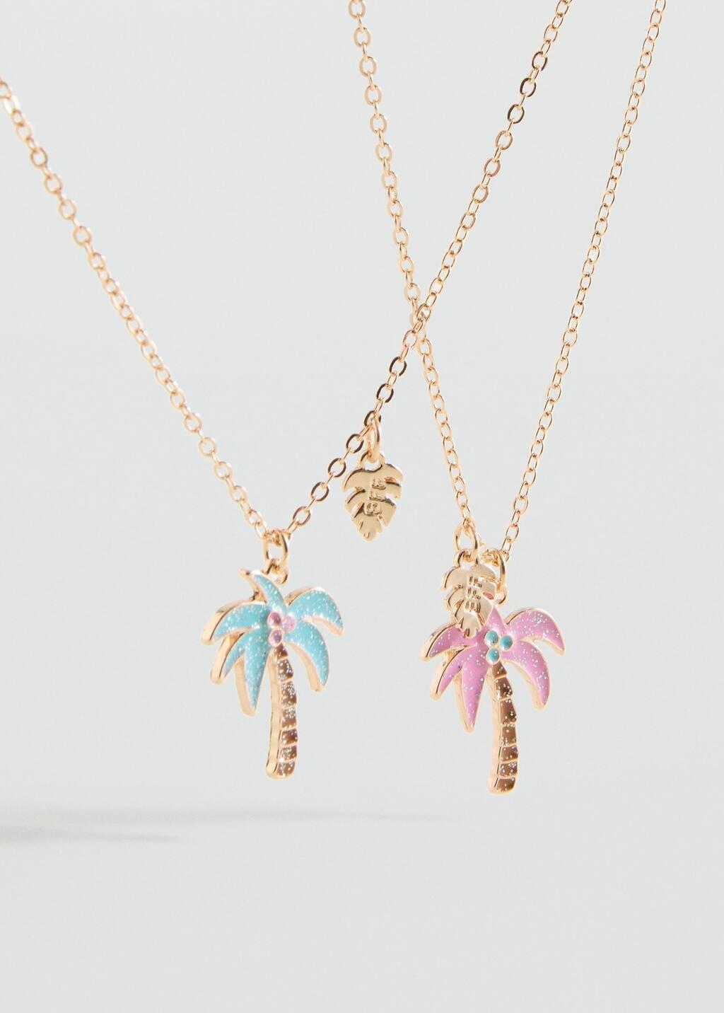 GOLD 2 pack of necklaces, Kids Girl, Gold, large image number 2