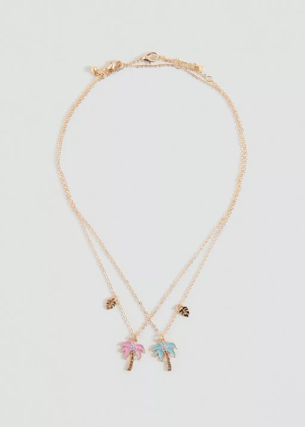 Gold 2 pack of necklaces, Kids Girl, Gold, large image number 3