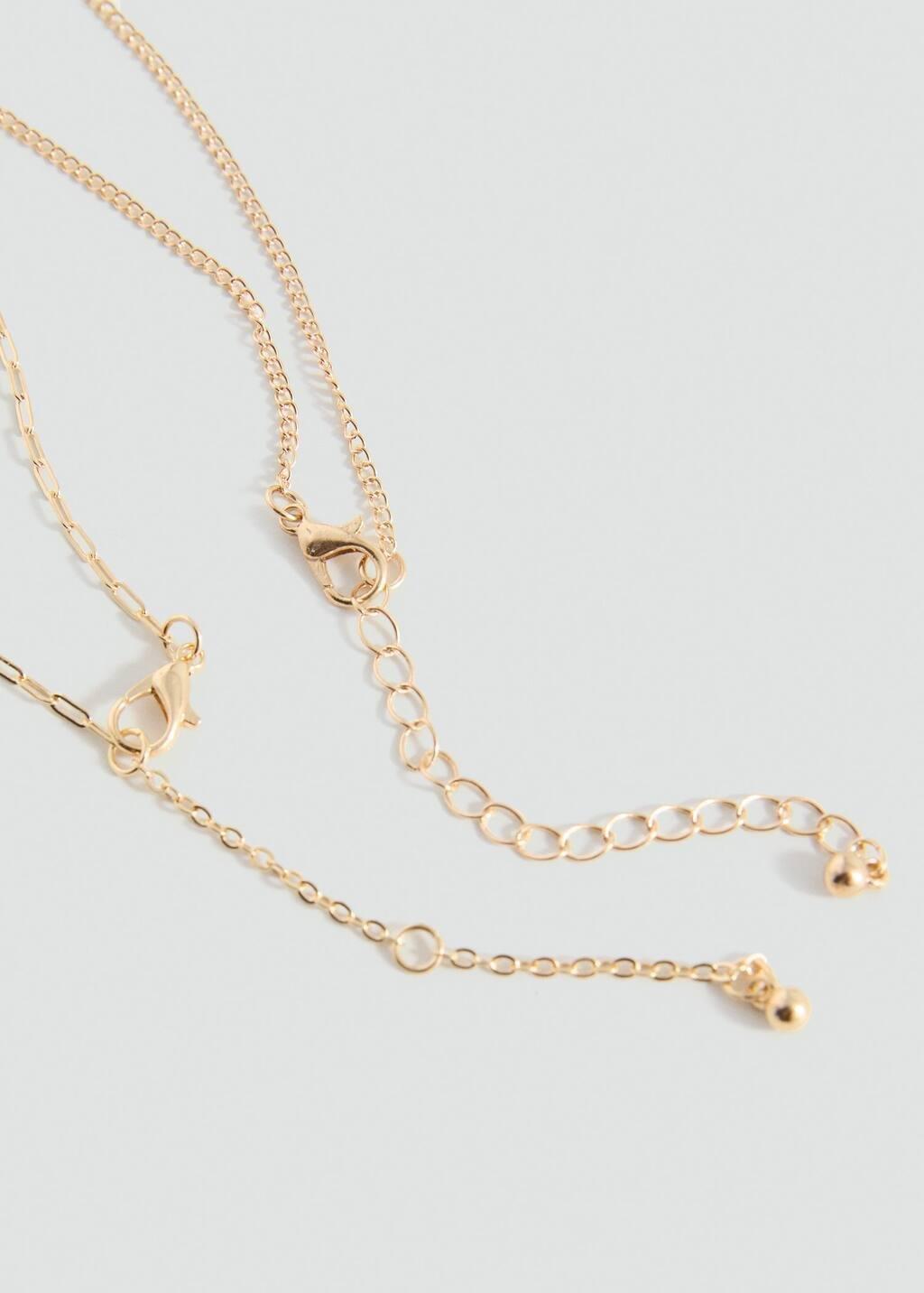GOLD 2 pack of necklaces, Kids Girl, Gold, large image number 1