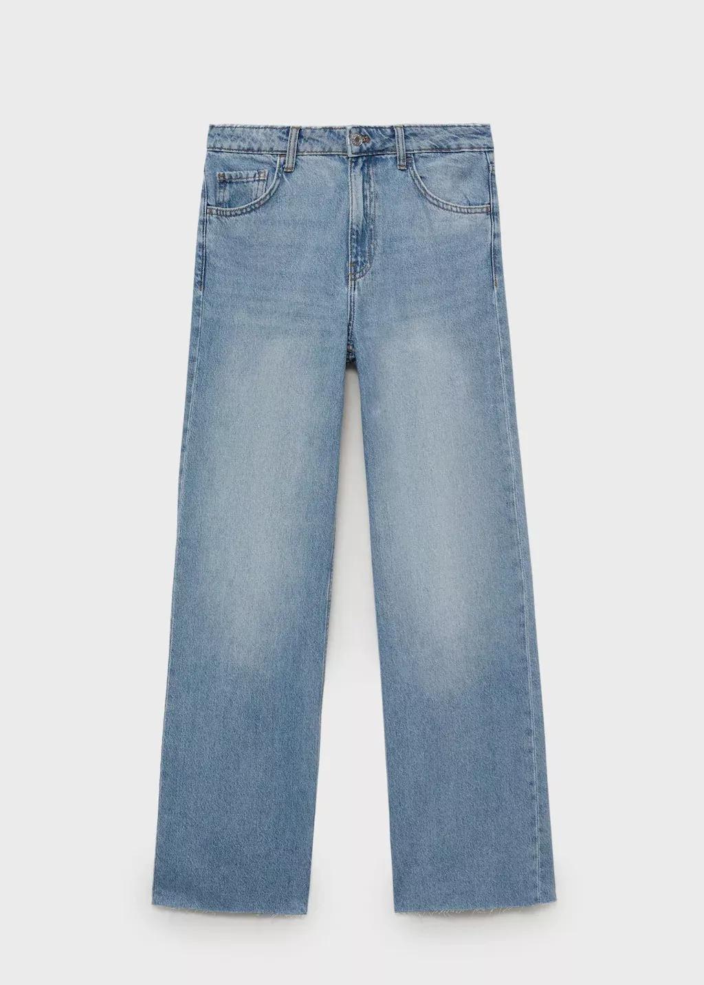 Blue Danila Wide-Leg High-Rise Jeans, , large image number 3