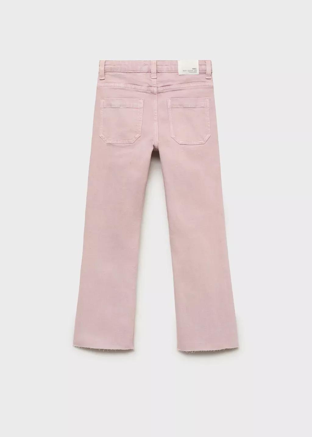 LT-PASTEL PURPLE Flared jeans with studs, Kids Girl, Light-Pastel Purple, large image number 1