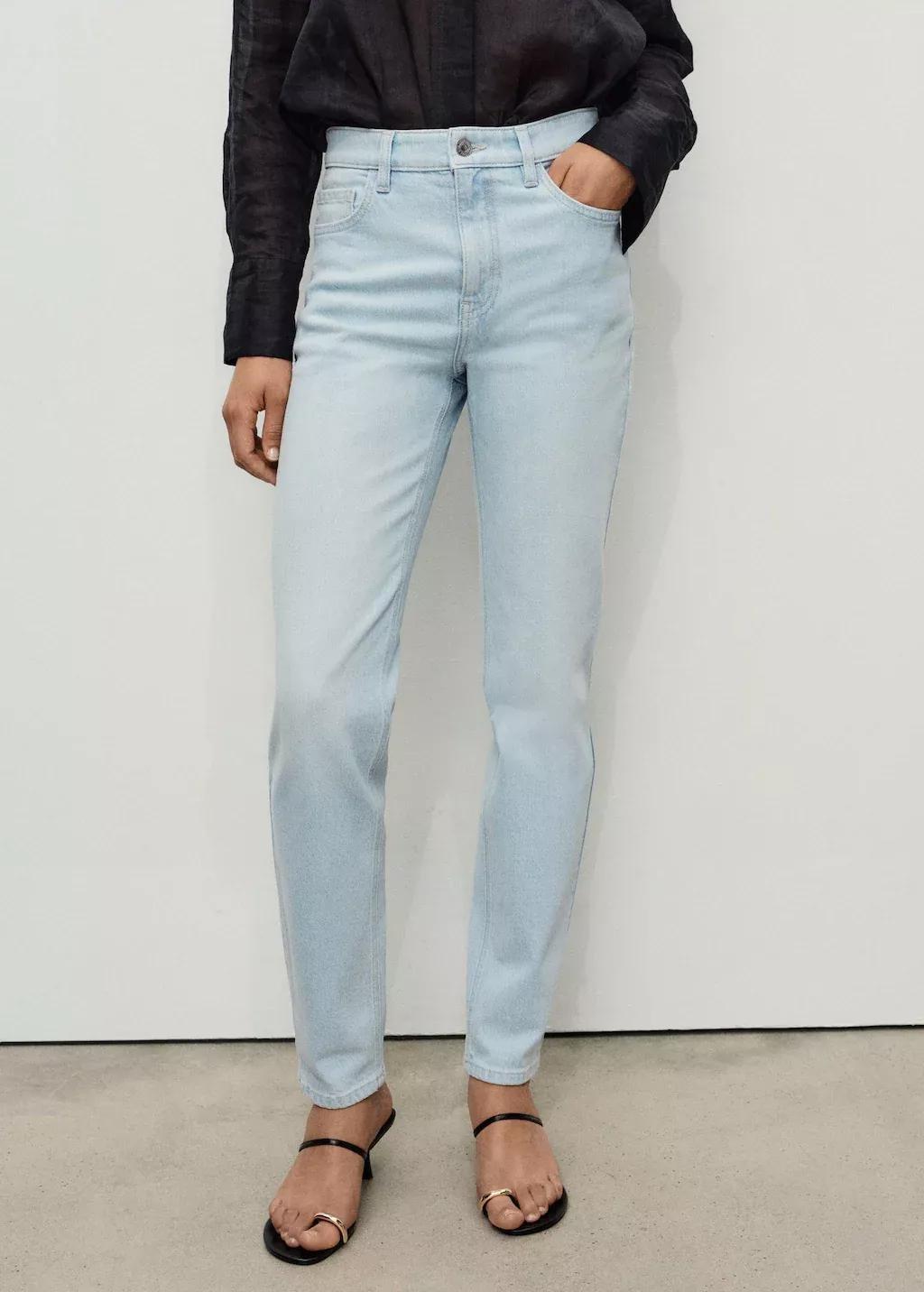 Blue Newmom Comfort High-Rise Jeans, 0201_TC, large image number 0