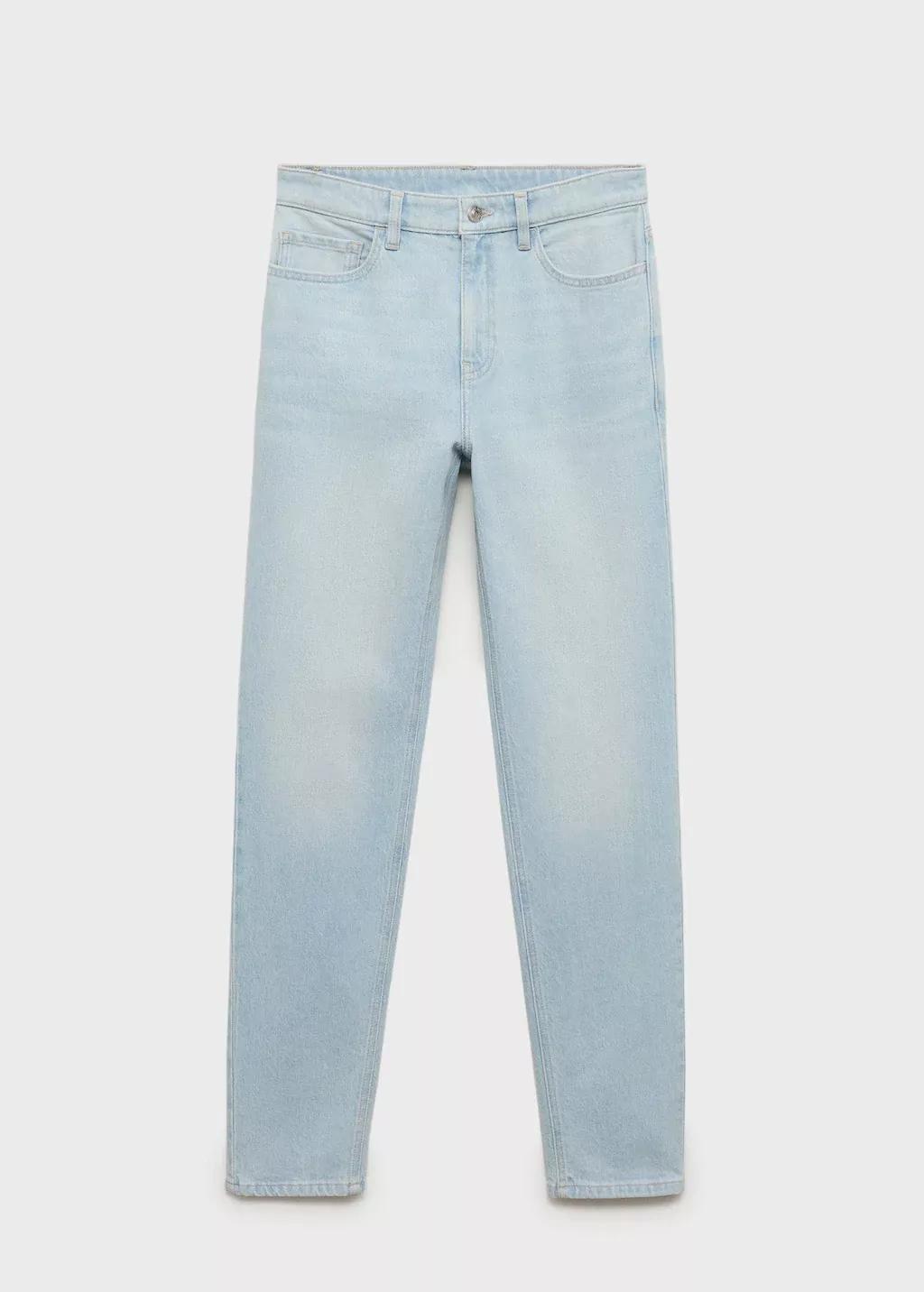 Blue Newmom Comfort High-Rise Jeans, 0201_TC, large image number 3