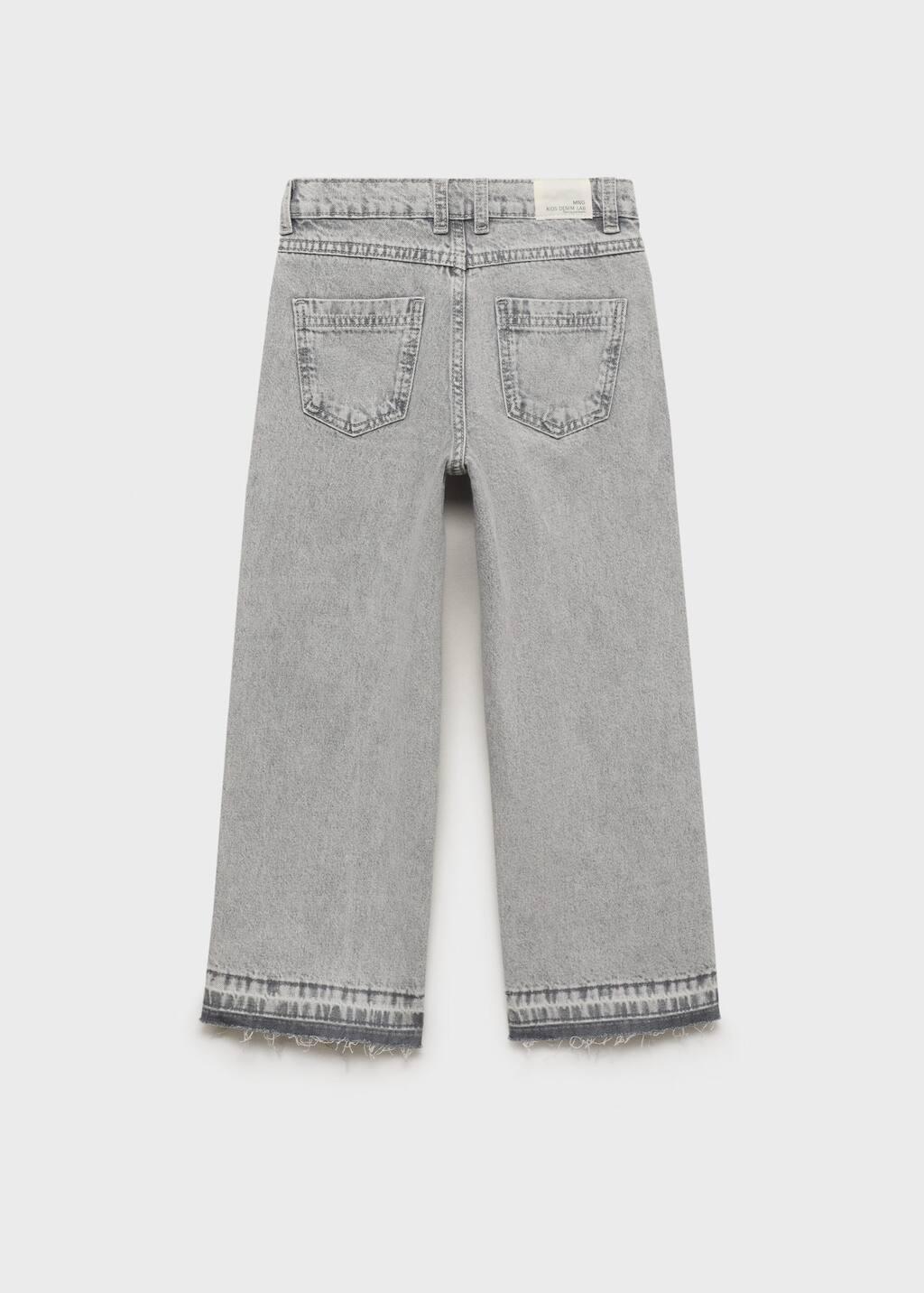 OPEN GREY Jeans culotte mid-waist comfort, Kids Girl, Open Grey, medium