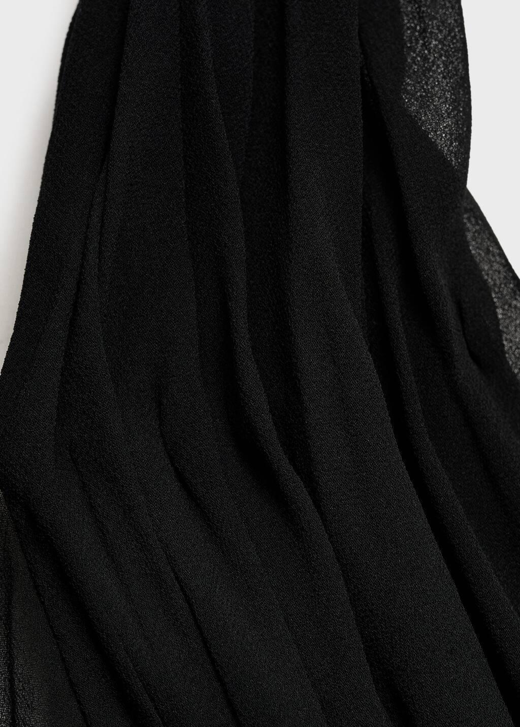Black Long Semi-Transparent Dress, , large image number 4