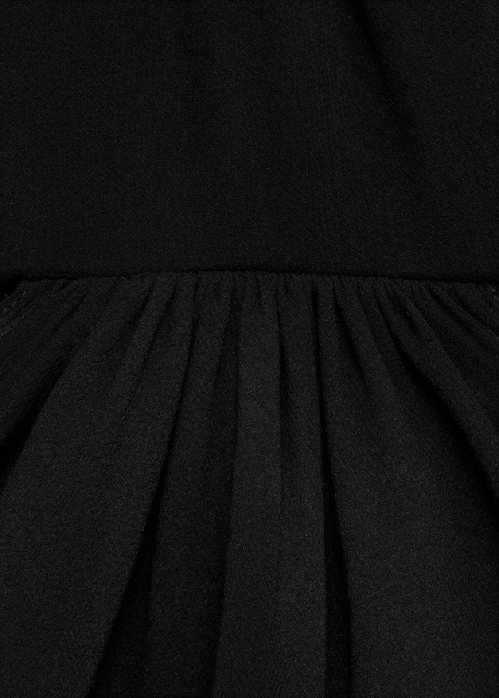 Black Dress With Asymmetrical Hem And Cut-Out, , large image number 5