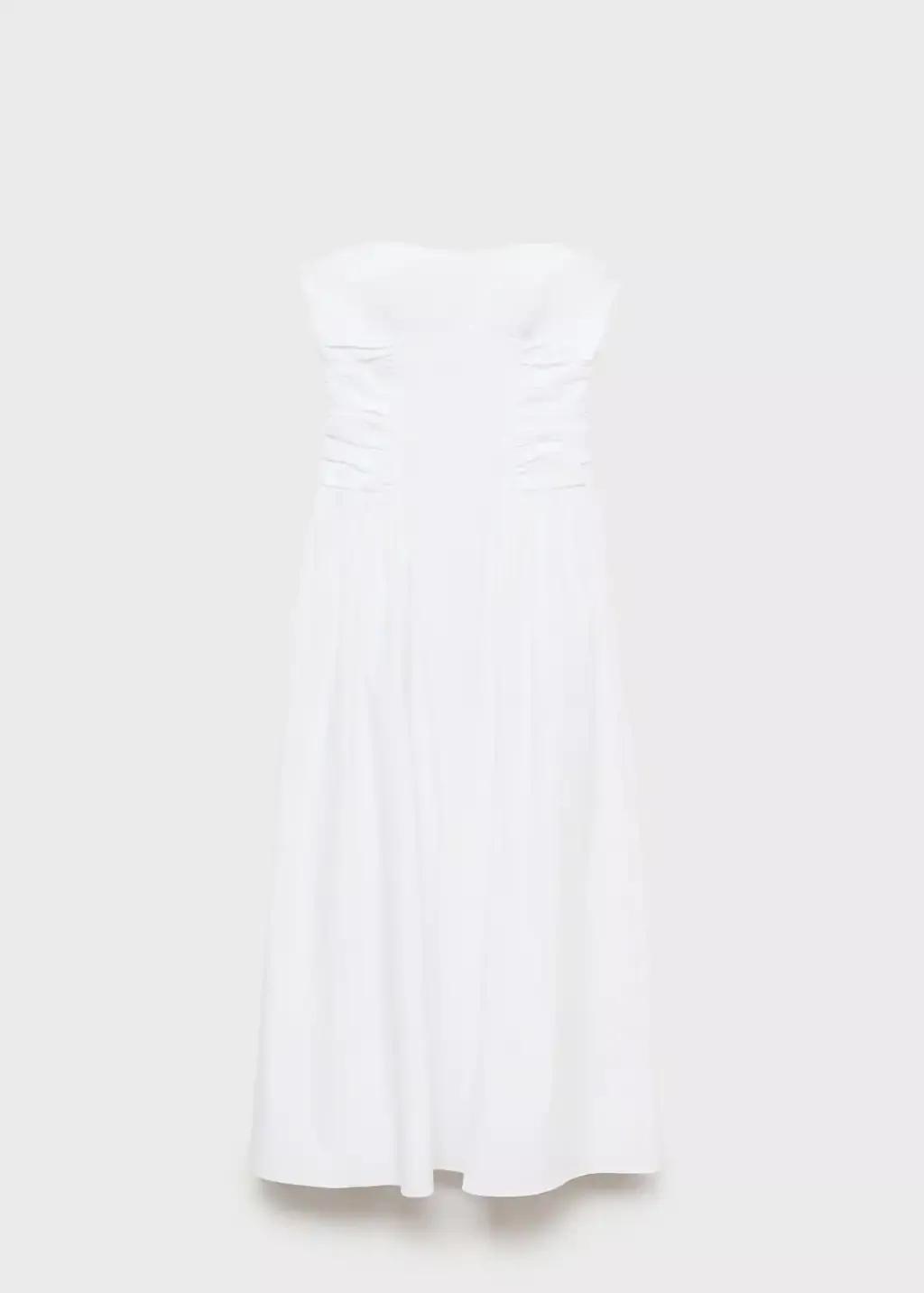 Pink Strapless Midi-Dress, , large image number 4