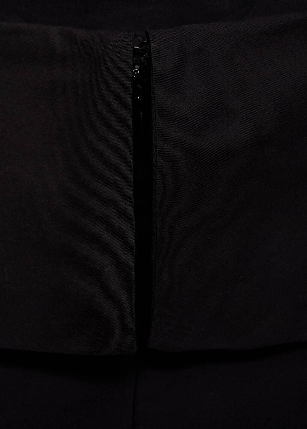 Black Flared Cotton Dress, , large image number 2