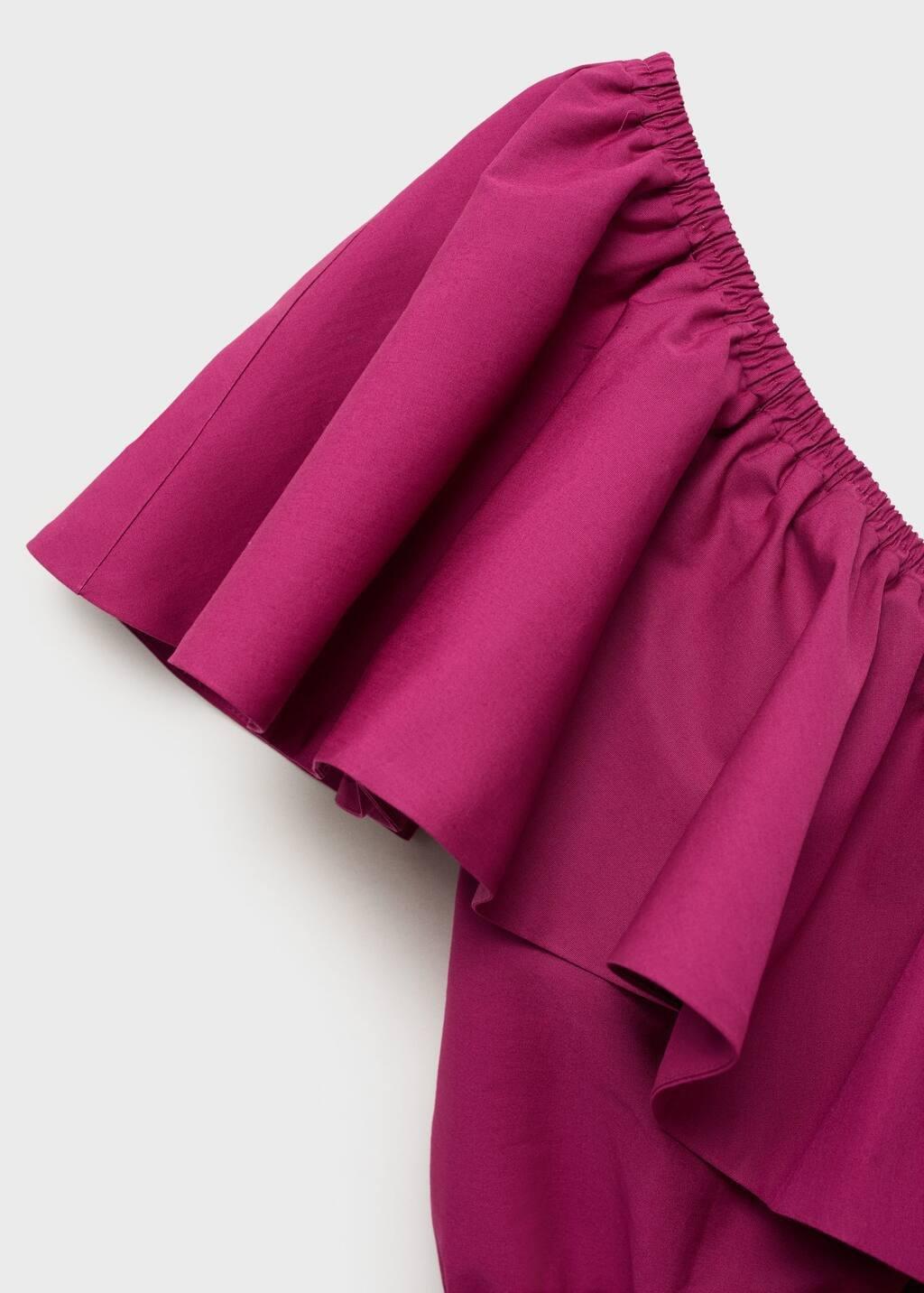 BRIGHT PINK Asymmetrical dress with cut-out, 0201_88, large image number 2