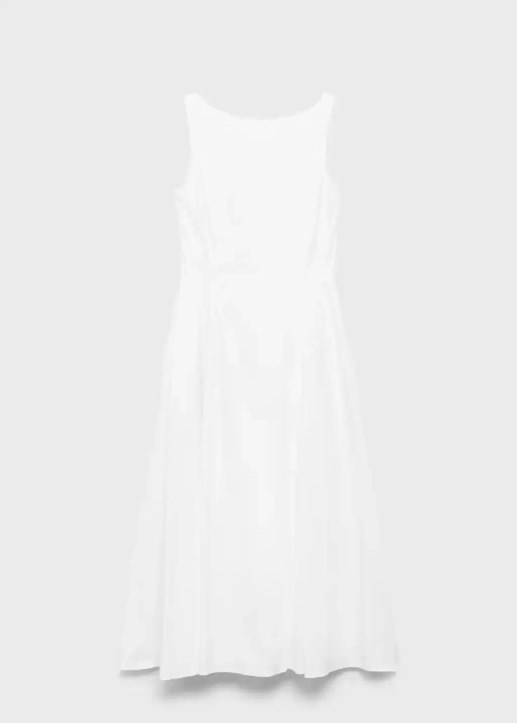 White Evase Midi Dress, , large image number 3