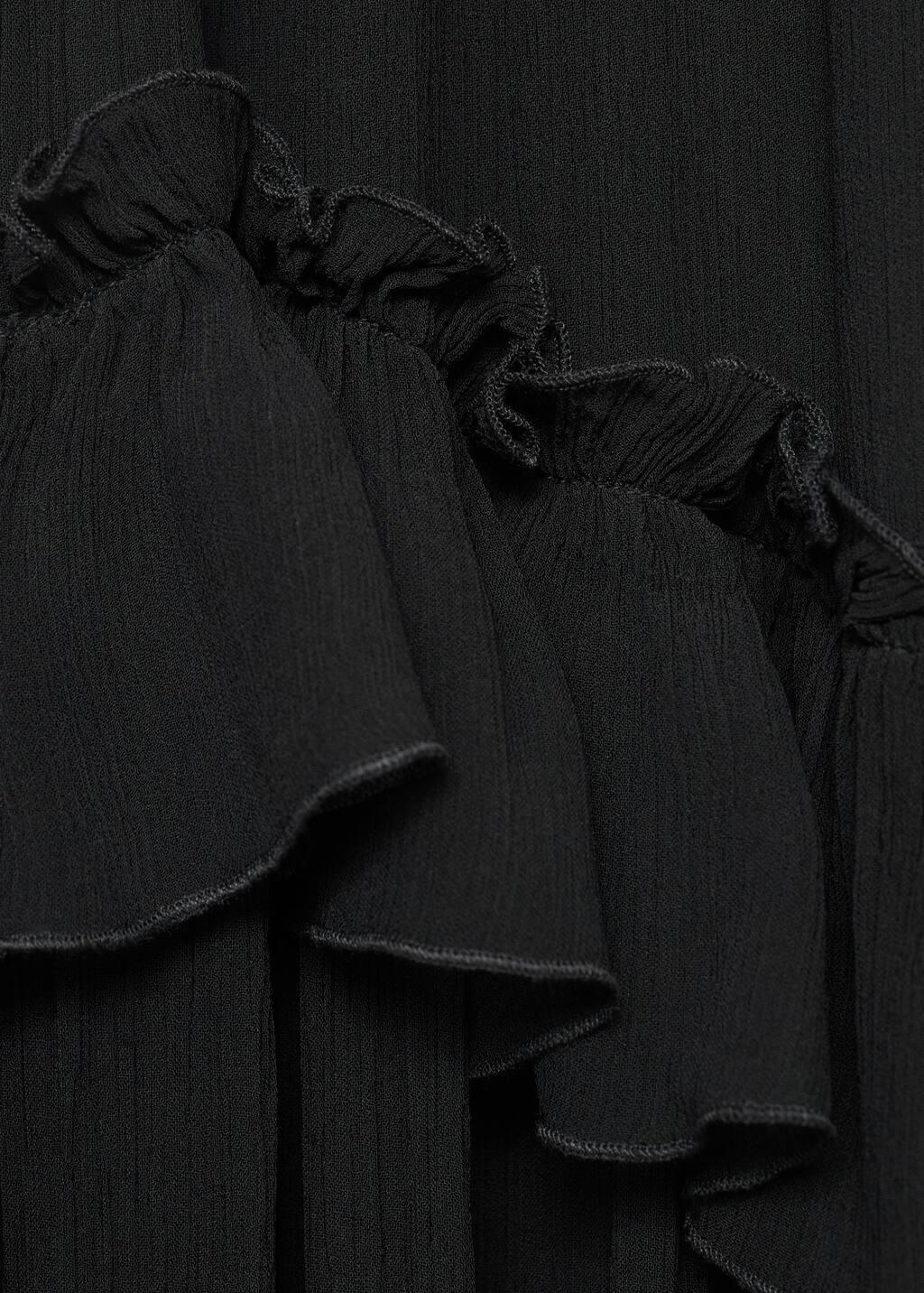 Black Strapless Maxi-Dress, , large image number 4