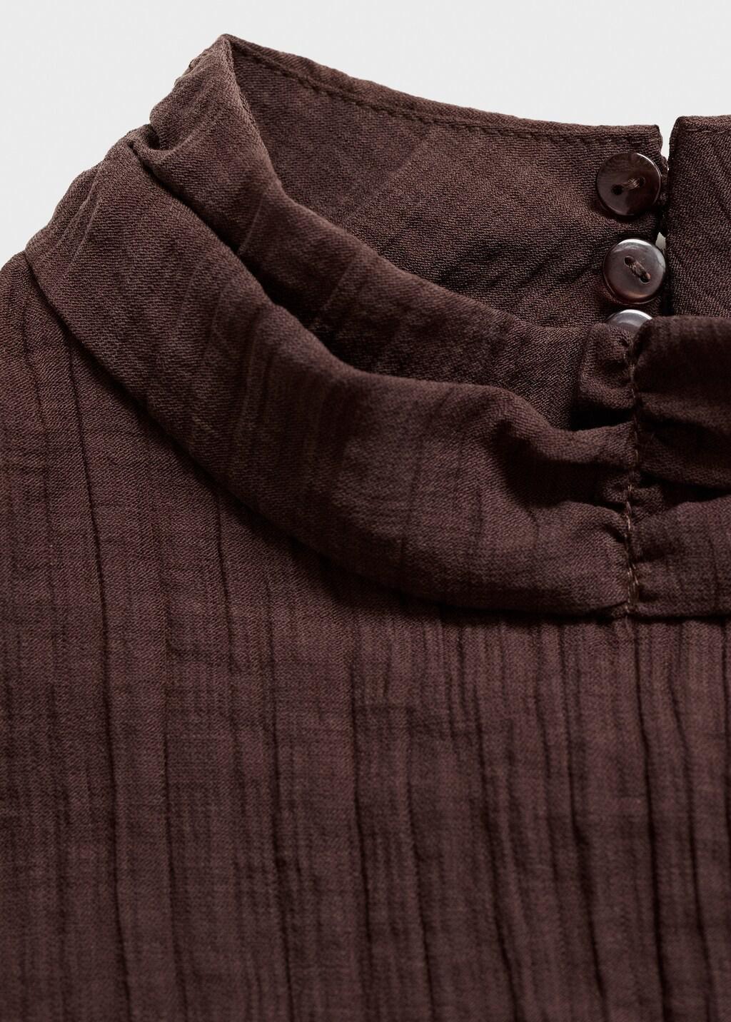 Brown Halter-Neck Lyocell Dress, , large image number 3
