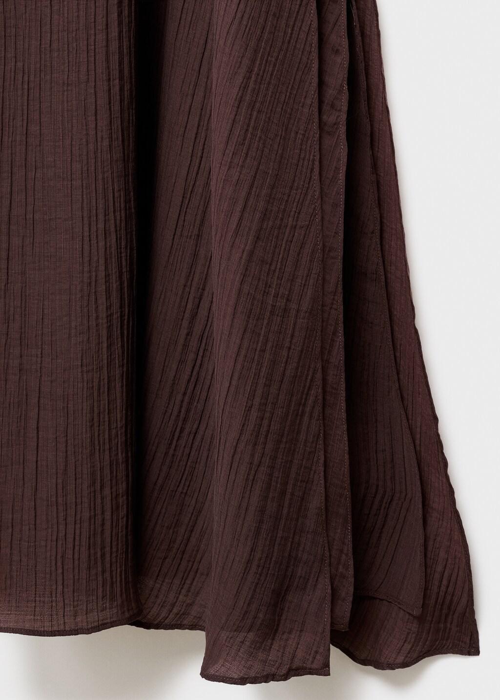 Brown Halter-Neck Lyocell Dress, , large image number 10