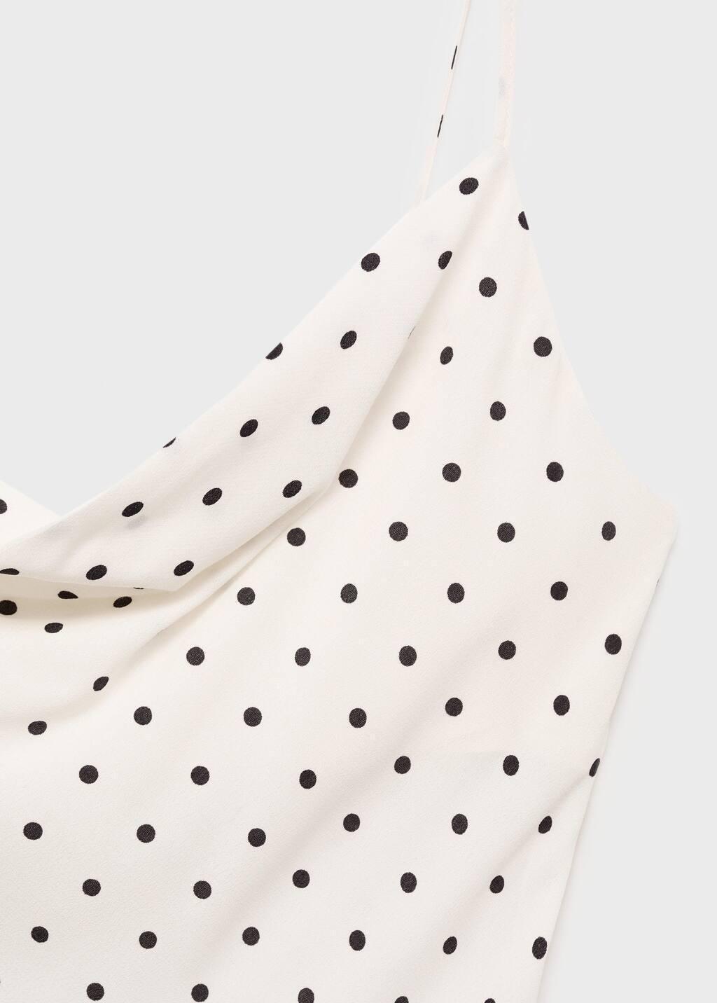 White Long Dress With Draped Neckline, Natural White, large image number 12