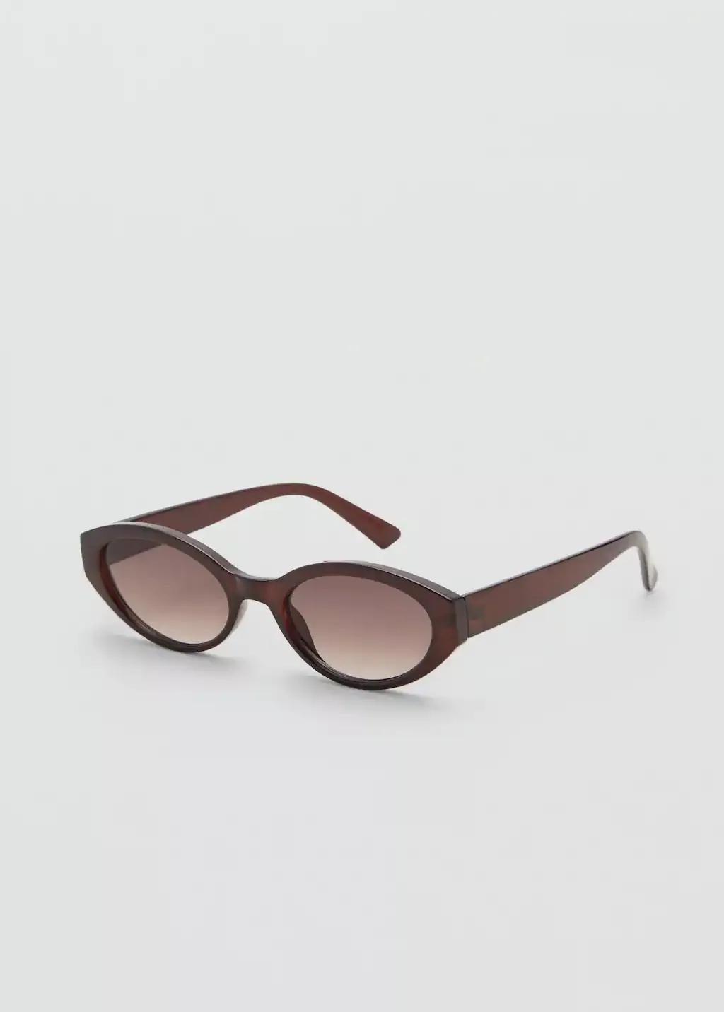 Brown Cat-Eye Sunglasses, Brown, large image number 1