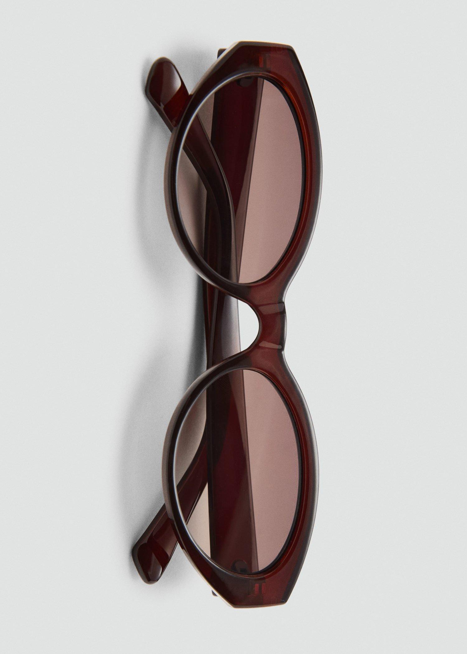 Brown Cat-Eye Sunglasses, Brown, large image number 2