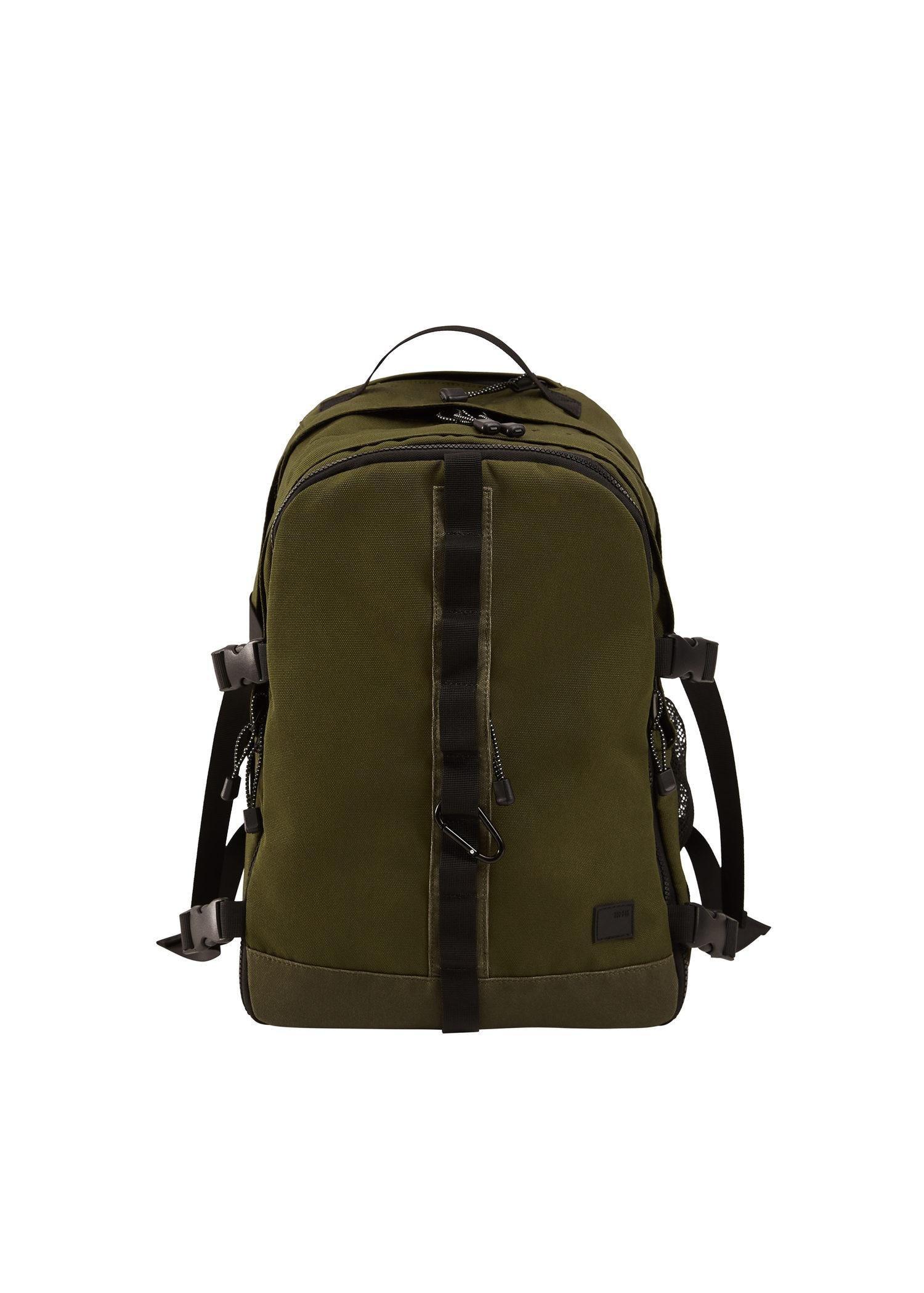 Khaki Multi-Functional Canvas Backpack, Men, , large image number 1