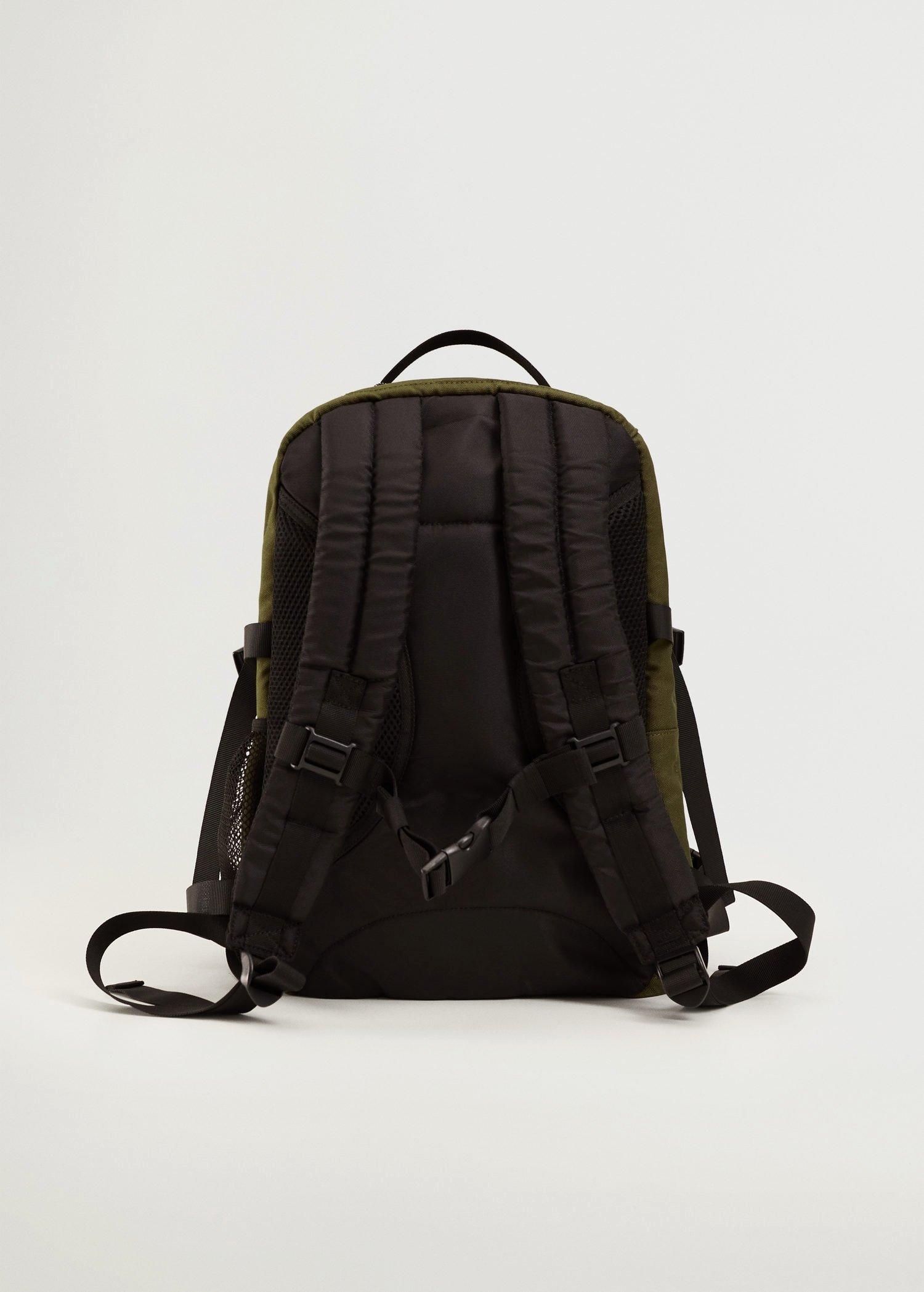 Khaki Multi-Functional Canvas Backpack, Men, , large image number 3