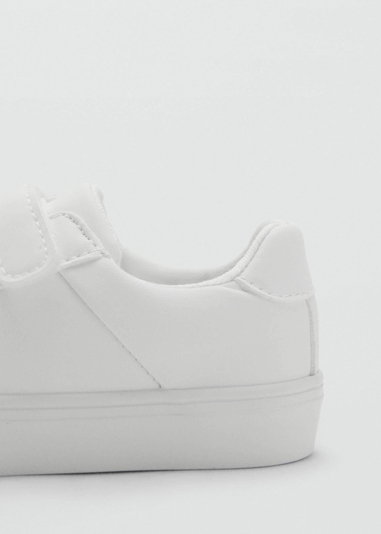 White Velcro Fastening Sneakers, Baby Boy, White, medium