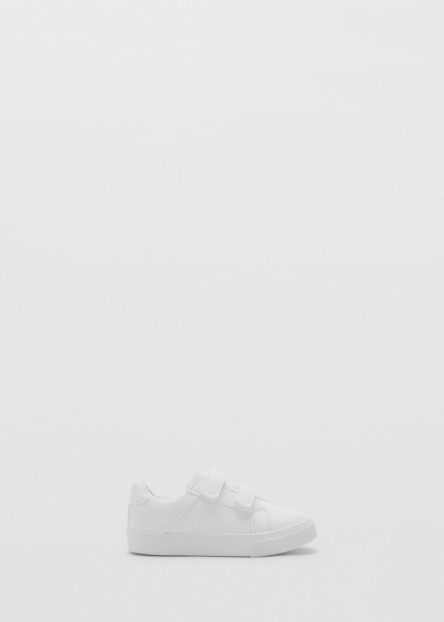 White Velcro Fastening Sneakers, Baby Boy, White, large image number 4