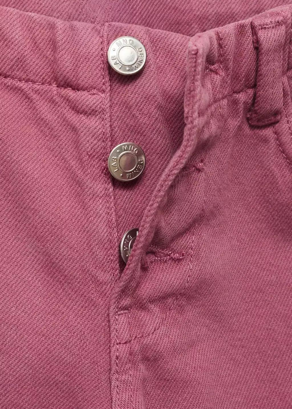 DARK RED Button-down culotte jeans, Kids Girl, , large image number 3