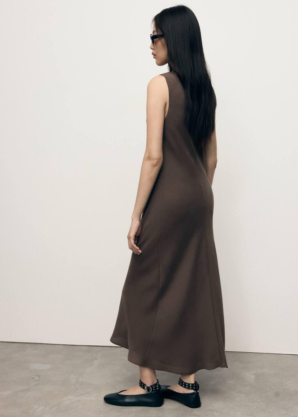 Brown Modal Midi-Dress, Brown, large image number 9