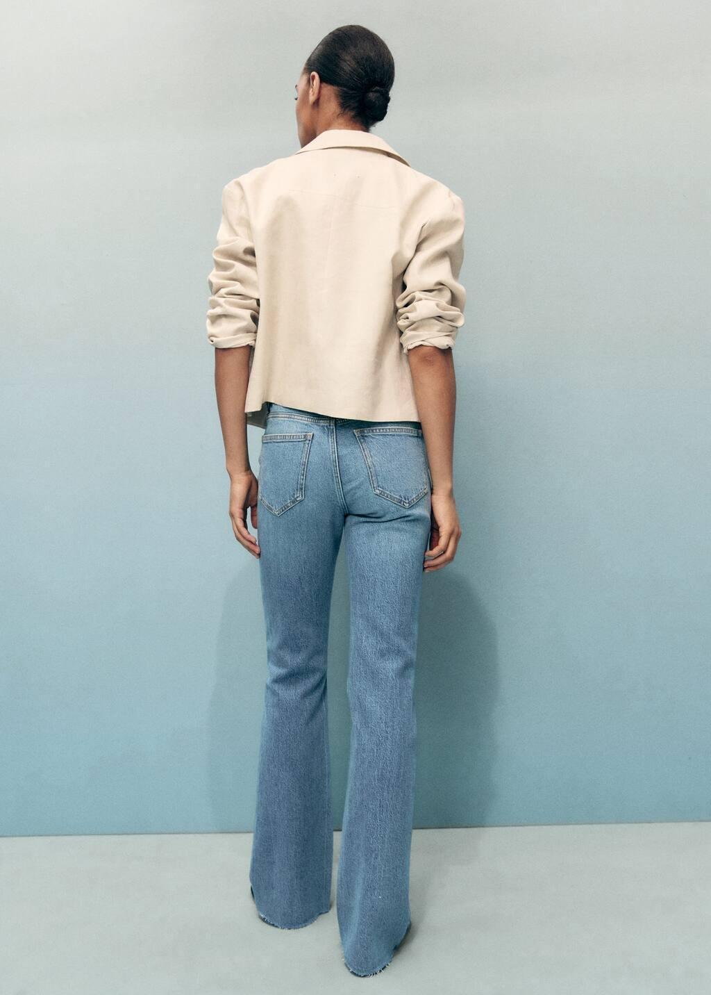 Blue Fiona flared mid-rise jeans, , large image number 8