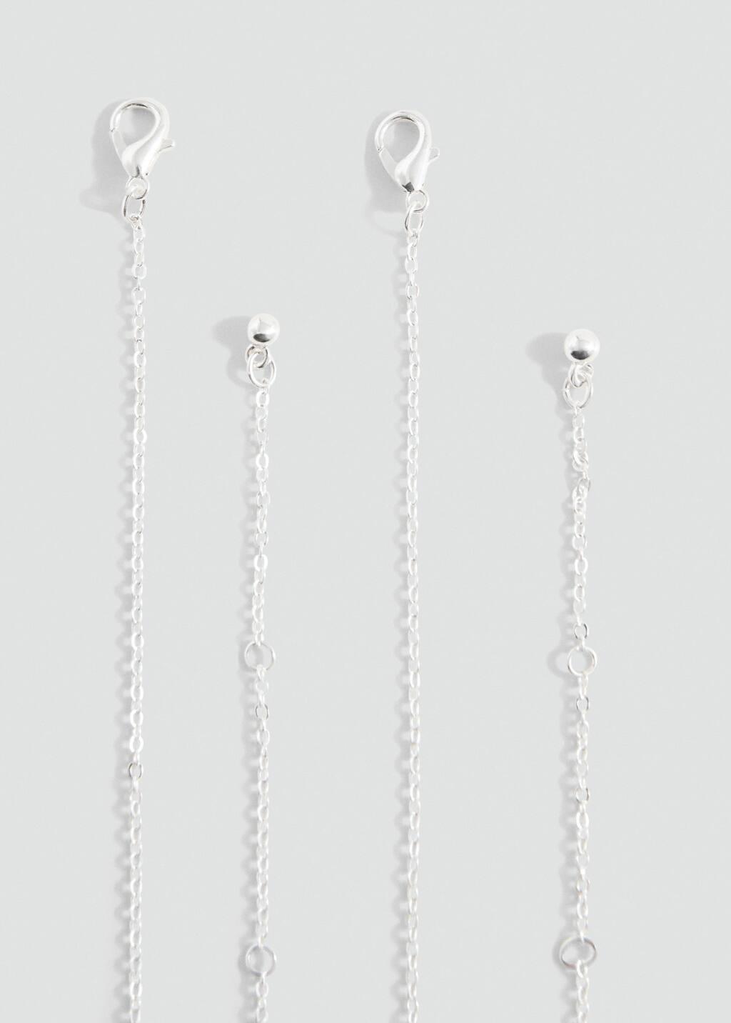 Silver Combined Necklace Pack, Kids Girl, Silver, large image number 1