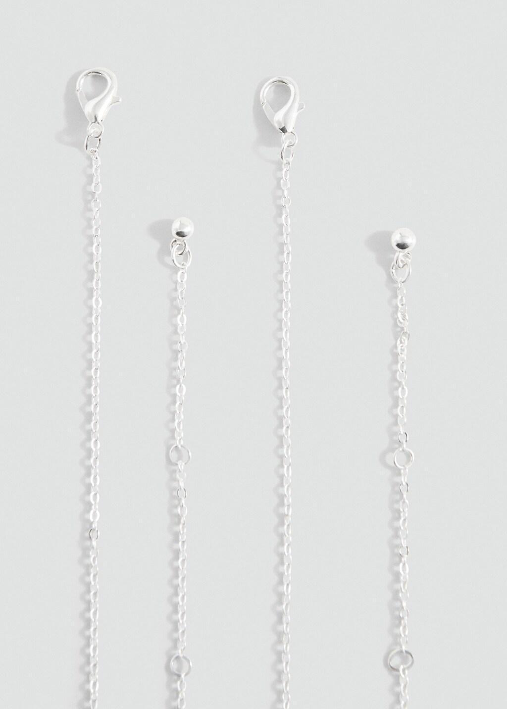 Silver Combined Necklace Pack, Kids Girl, Silver, large image number 3
