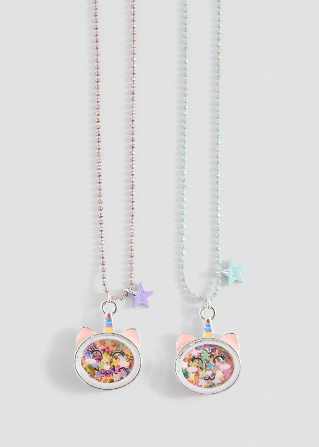 Purple Lt Pastelcombined Necklace Pack, Kids Girl, Light-Pastel Purple, large image number 0