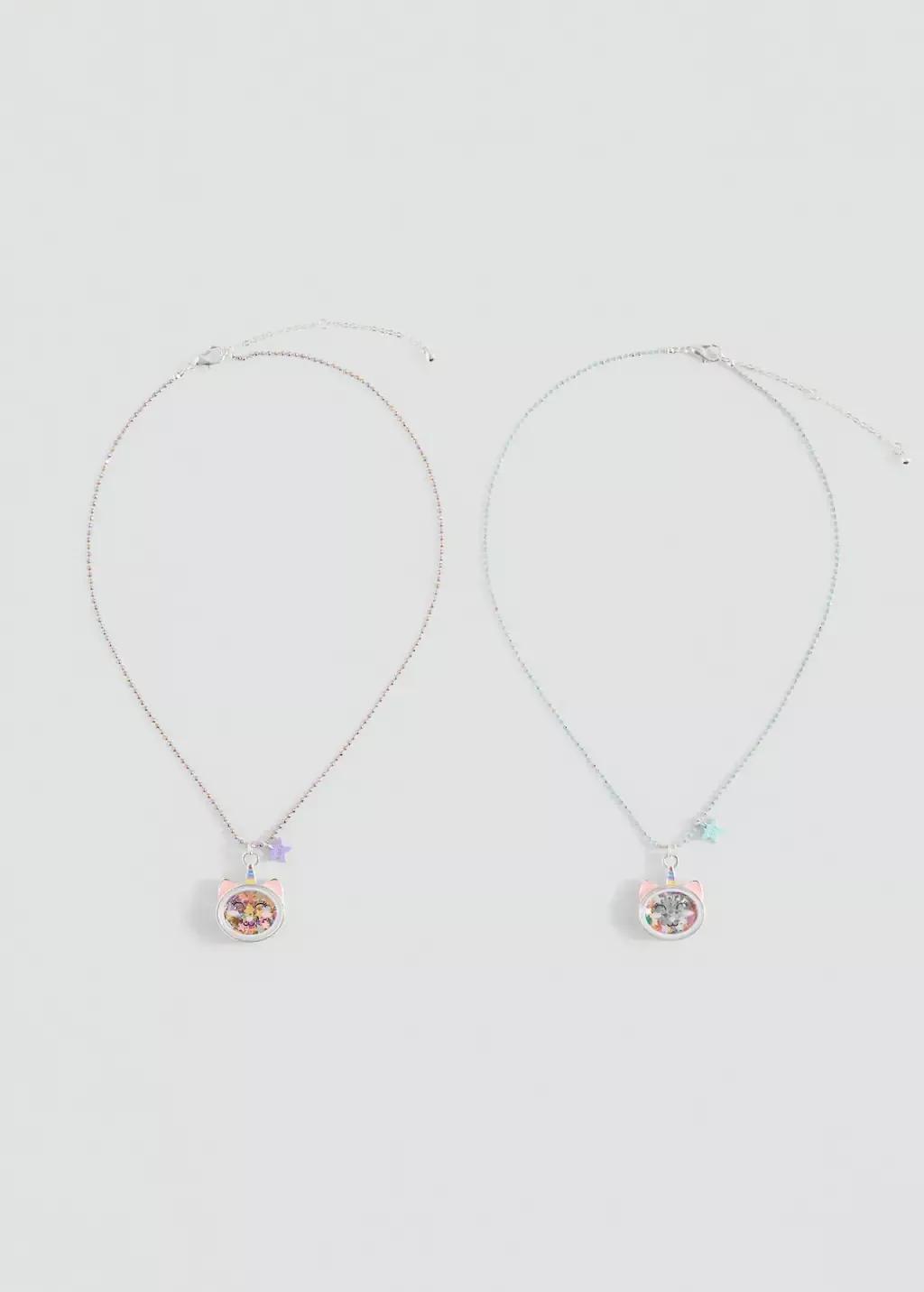 Purple Lt Pastelcombined Necklace Pack, Kids Girl, Light-Pastel Purple, large image number 2