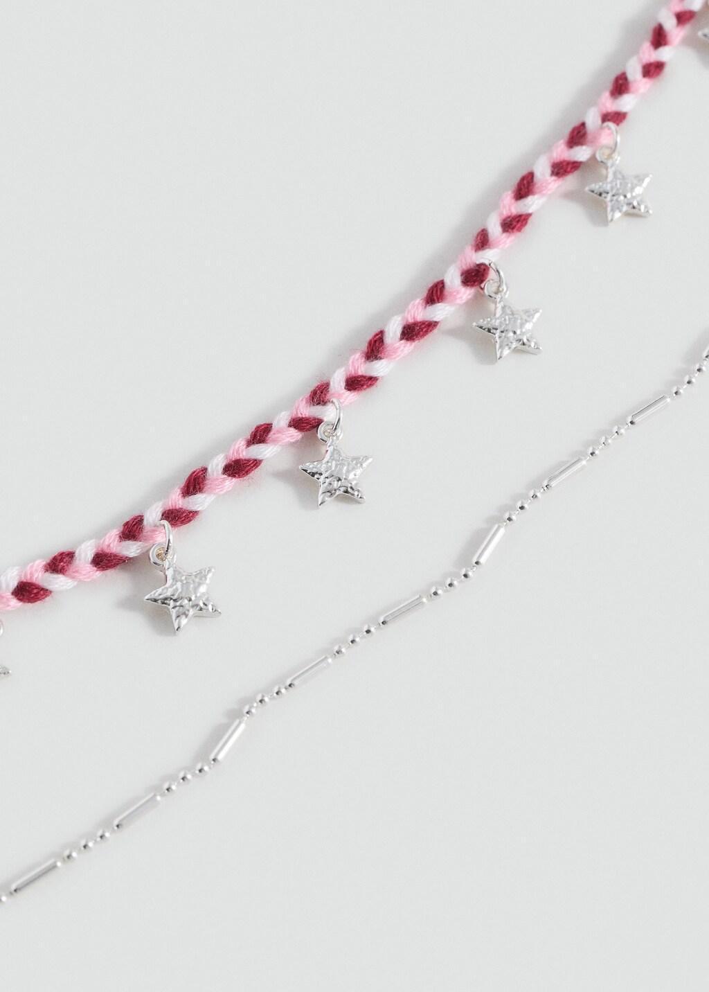 Silver 2 Pack Of Necklaces, Kids Girl, Silver, large image number 2