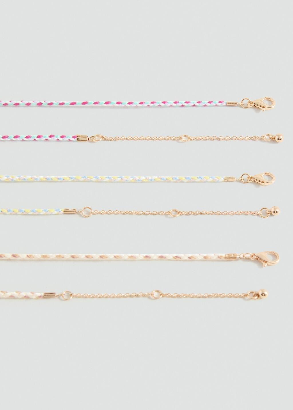 Pink Necklaces, Set Of 3,Kids Girl, Pink, large image number 1