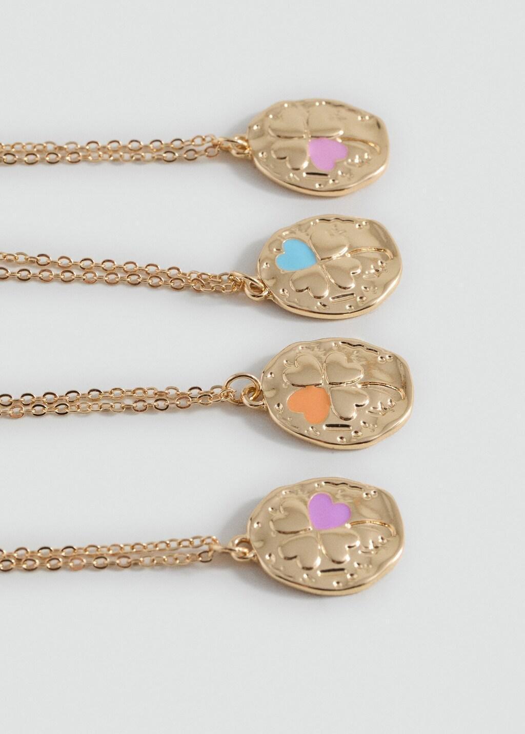 GOLD Best Friends necklaces, Kids Girl, Gold, large image number 2