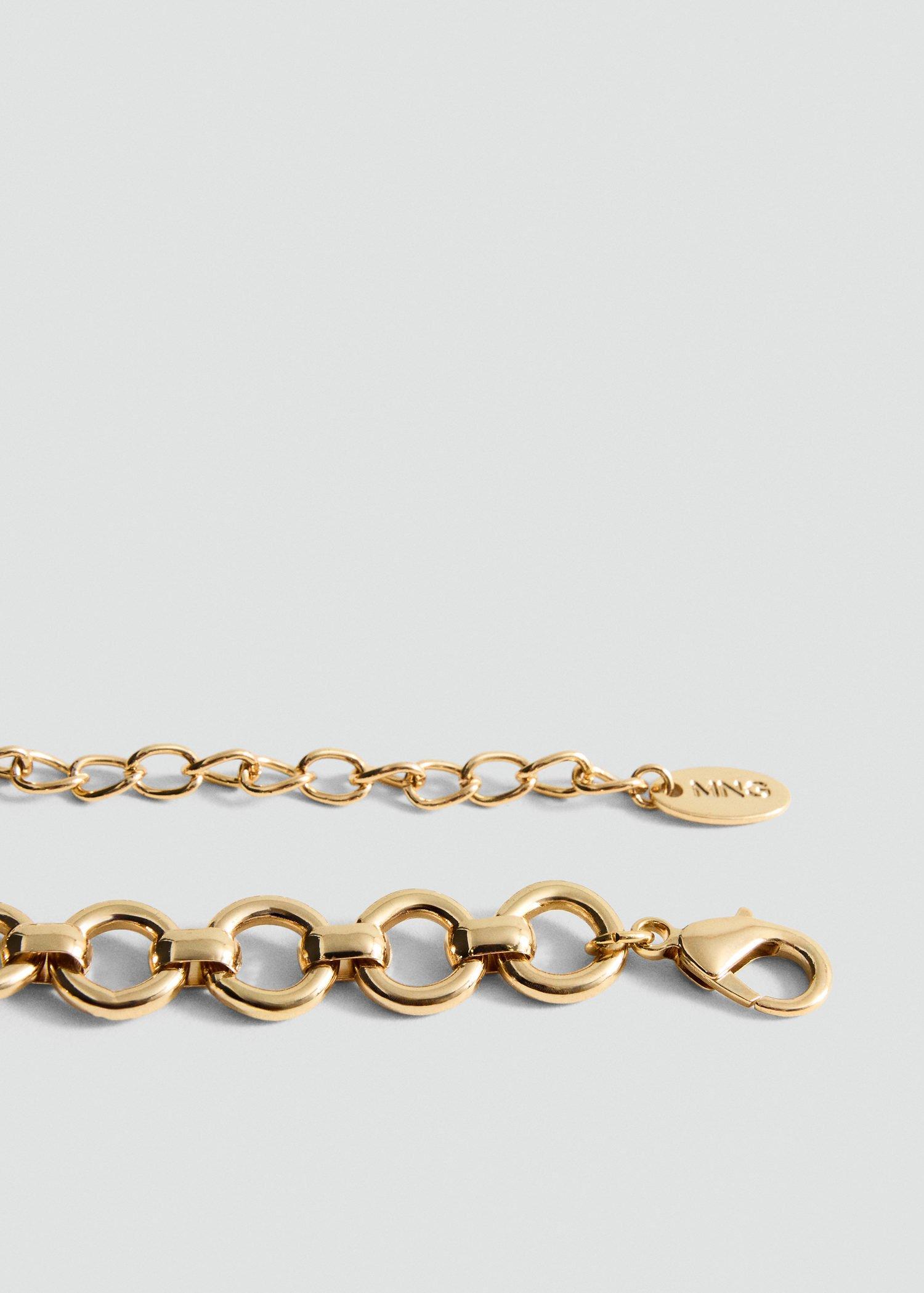 Gold Mixed Pearl Necklace, Gold, large image number 1