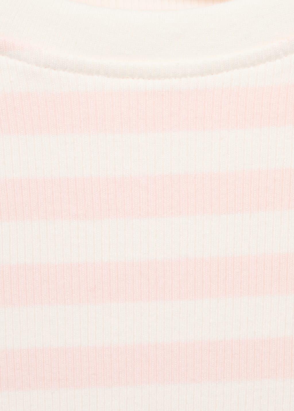 Pink Basic Striped T-Shirt, Kids Girl, , large image number 2