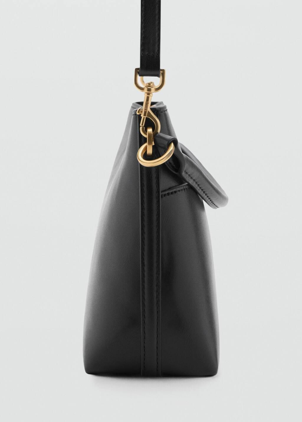 Black Bucket Bag With Metal Detail, 0201_99, large image number 1