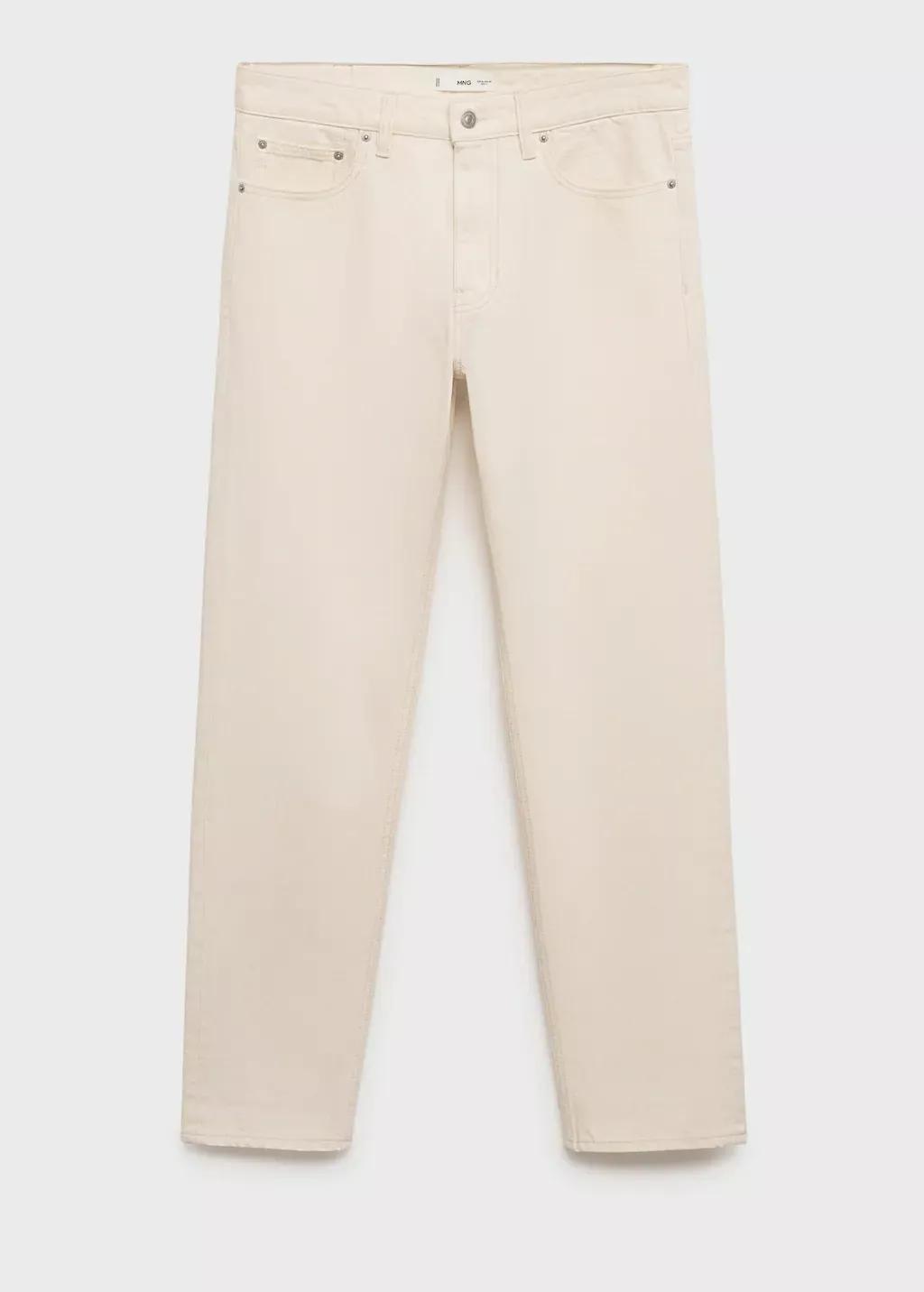 Beige Bob Regular-Fit Jeans, Light Beige, large image number 3
