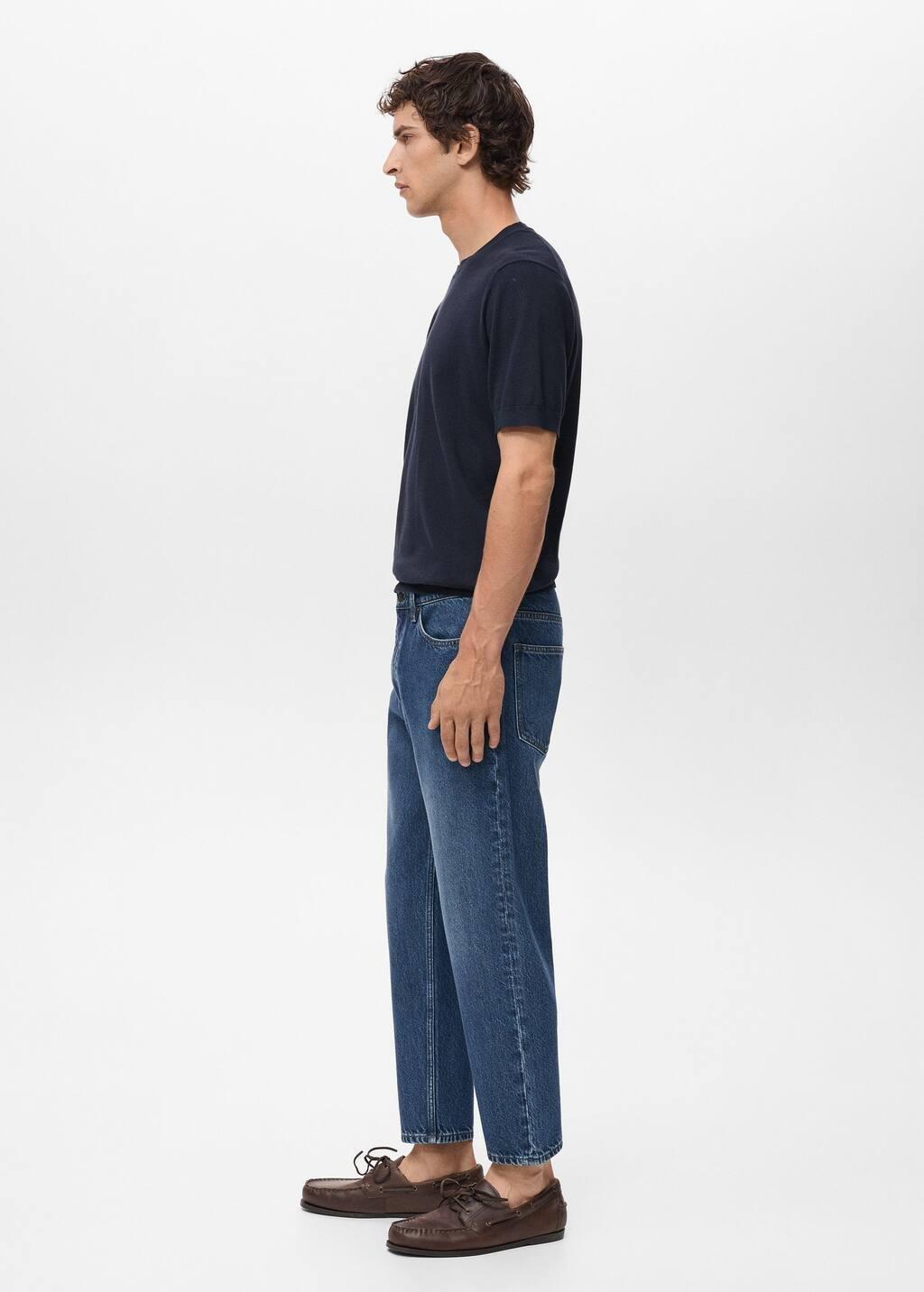 OPEN BLUE Sammy cropped carrot-fit jeans, Open Blue, large image number 3