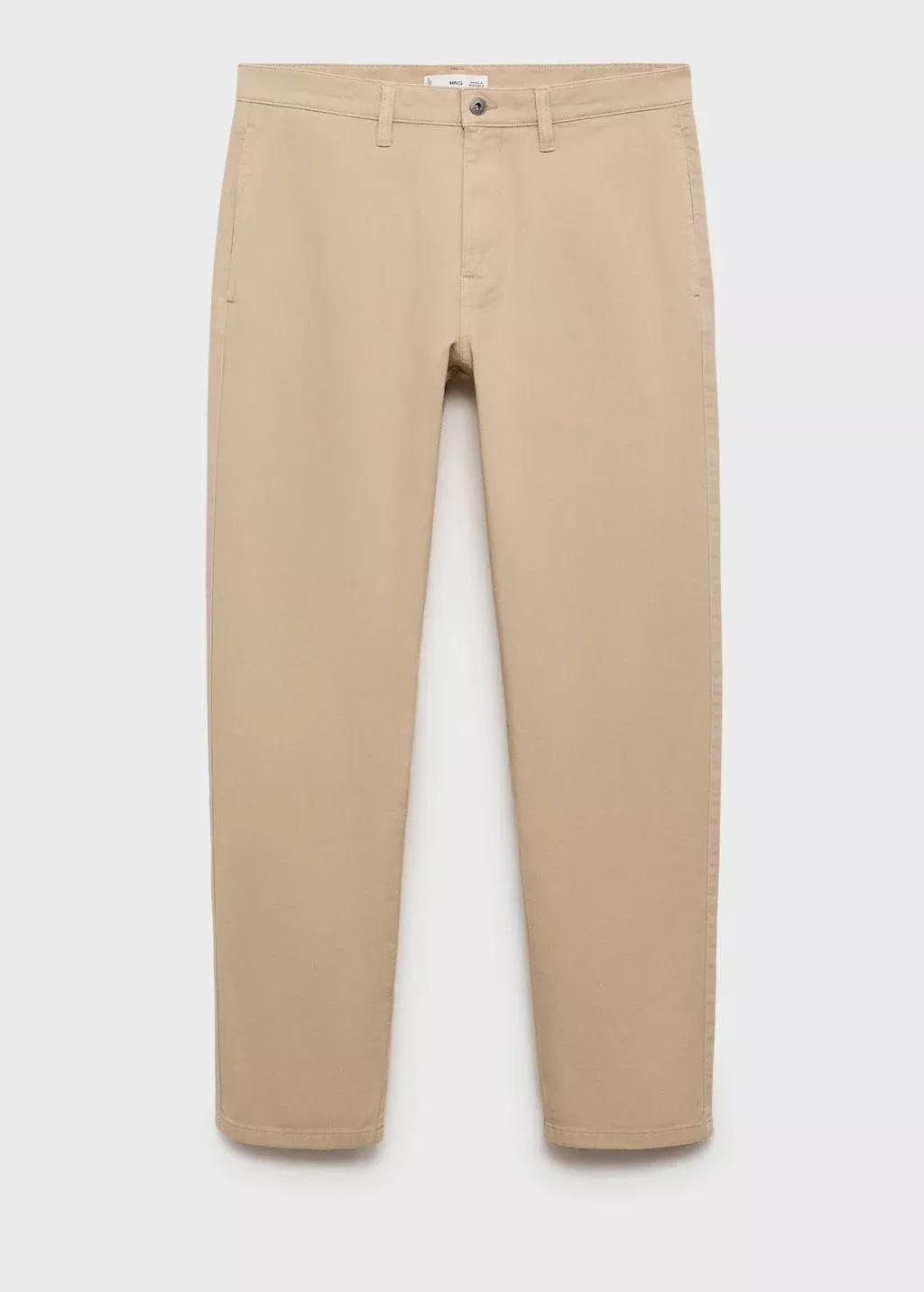 LIGHT BEIGE Regular fit cotton jeans, Light Beige, large image number 3
