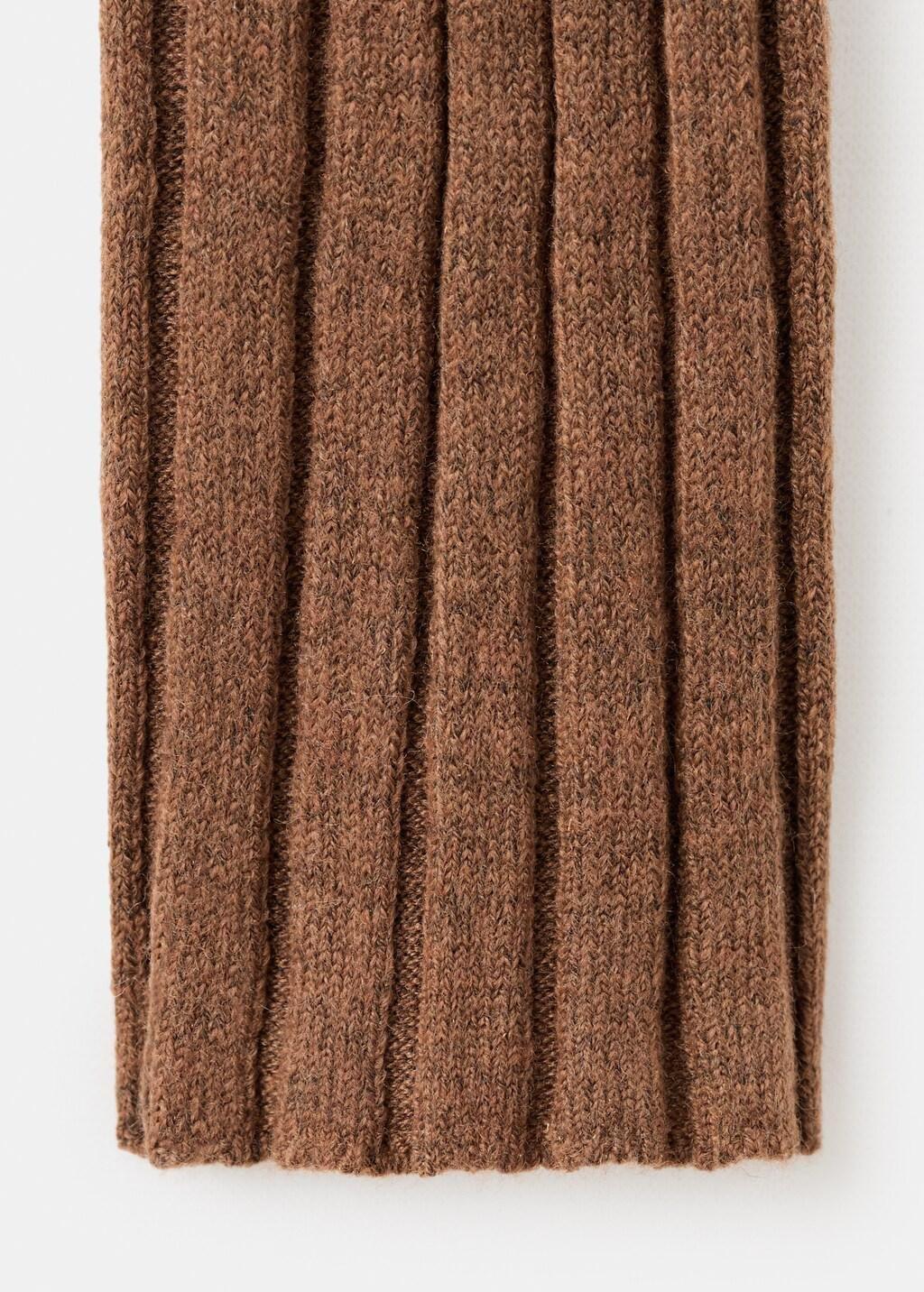 DARK BROWN Boat neck ribbed sweater, Dark Brown, medium
