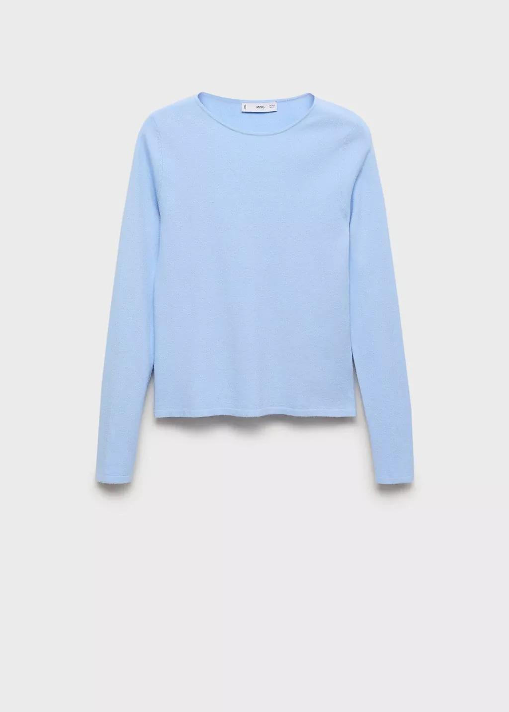 LT-PASTEL BLUE Long-sleeved fine-knit sweater, Light-Pastel Blue, large image number 3