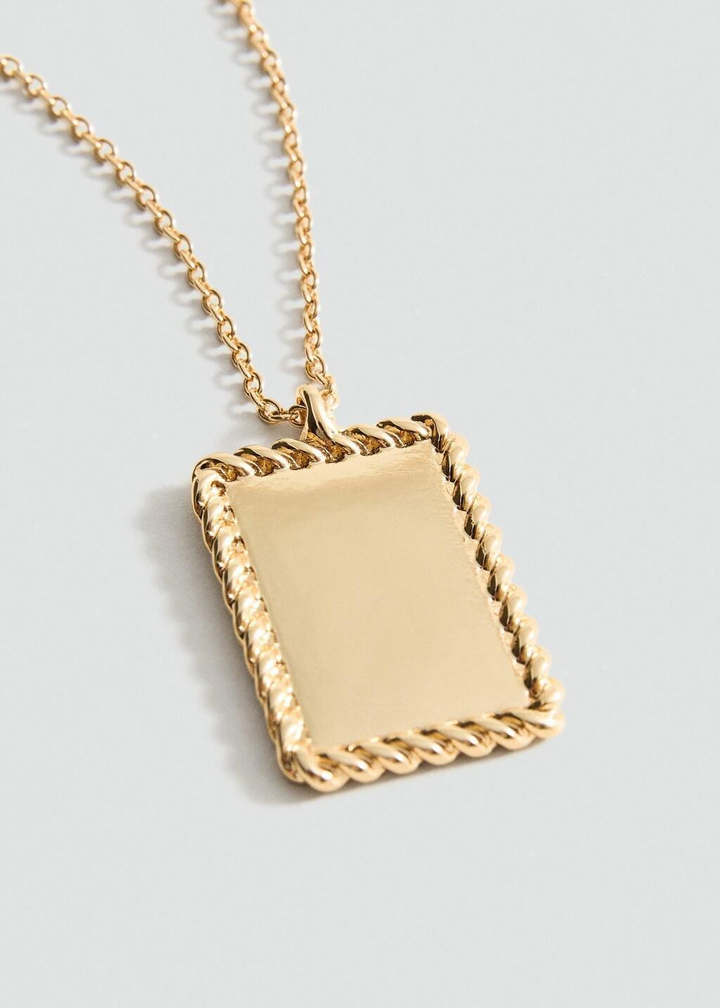 GOLD Pendant necklace, 0201_OR, medium