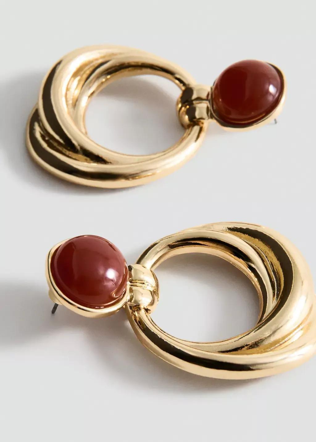 Gold Mixed Hoop Earrings, , medium