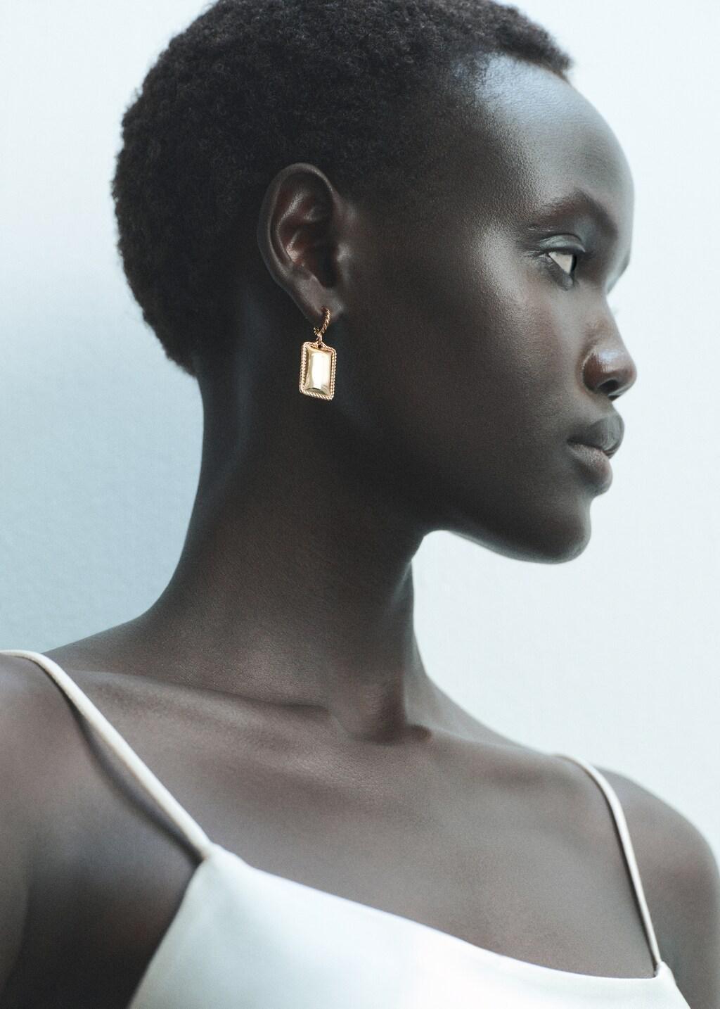 GOLD Pendant-design earrings, 0201_OR, large image number 0