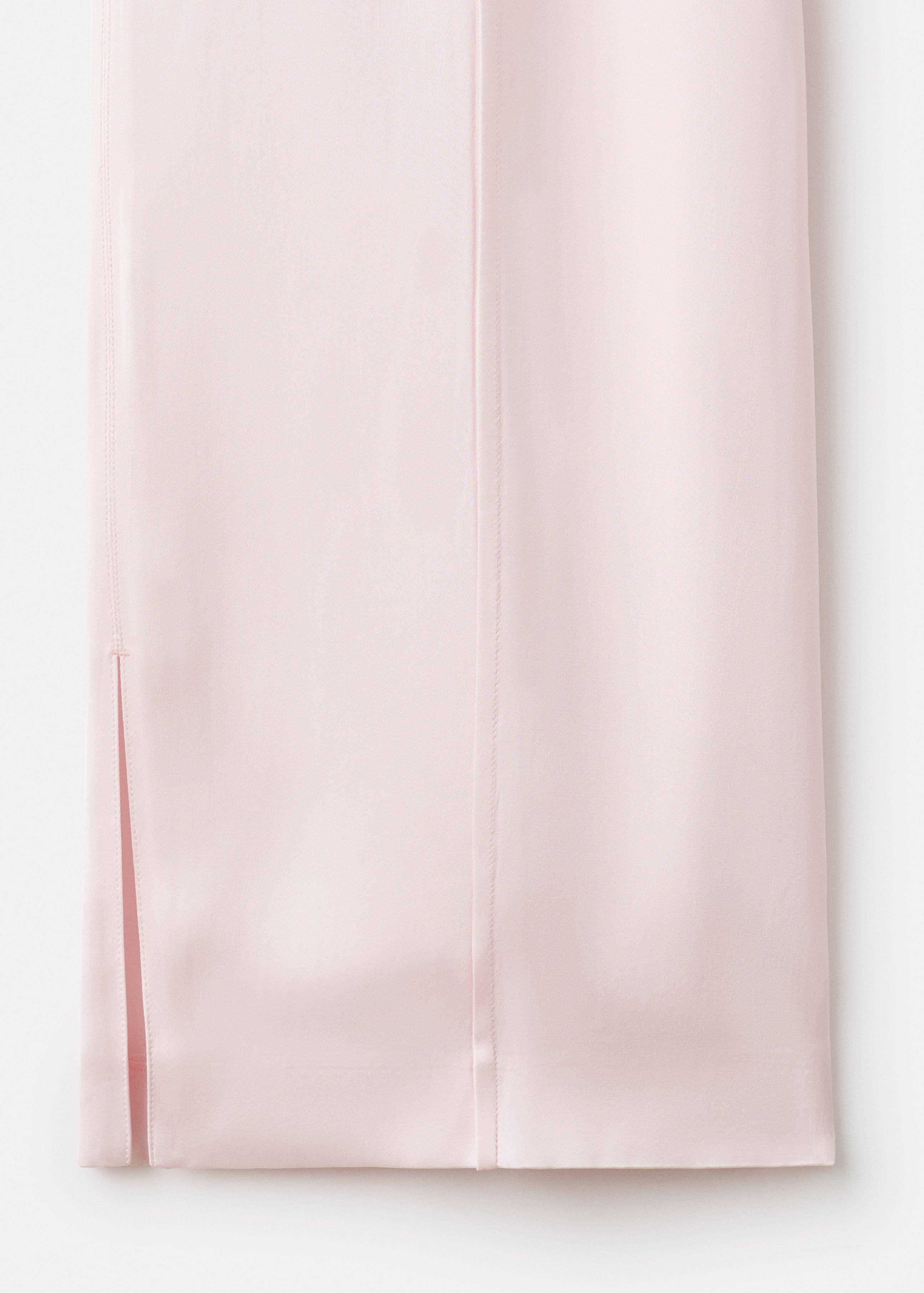 Pink Satin Trousers With Side Openings, Light-Pastel Pink, large image number 3