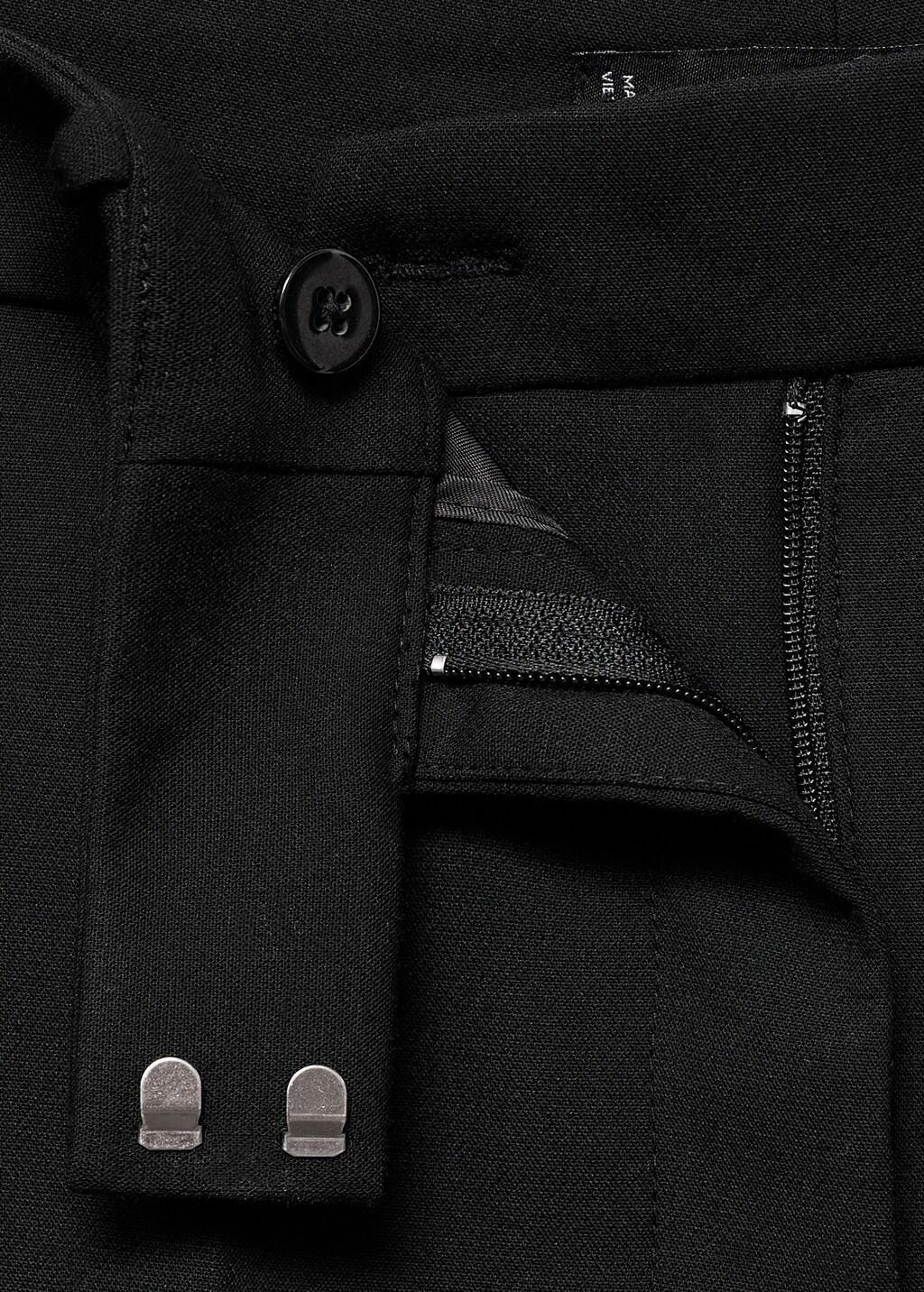 Black Mid-Rise Flare Trousers, 0201_99, large image number 1